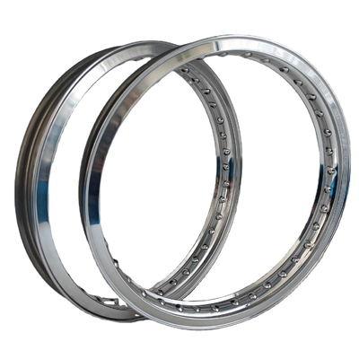 Cerchi di moto 7116 lucidati in lega H 2.50-19&quot; 36 buchi 40 buchi stile Akront Valanced