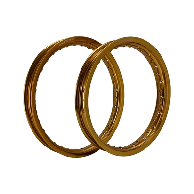 Oro Ultima Anodizzazione Retro 14x1.40 Ruote di moto