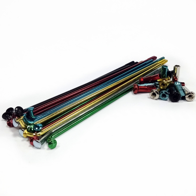 Parti di motociclette Spoke e capezzoli in acciaio colorato al carbonio con materiale in acciaio inossidabile