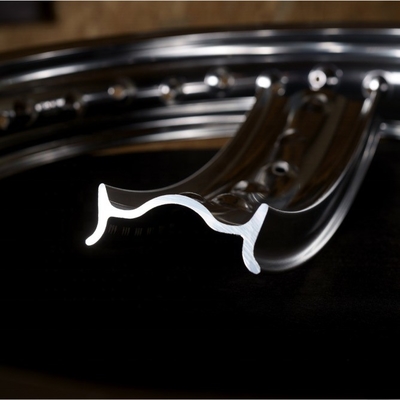 36HOLES 40HOLES Akront stile Valanced alloy motocicletta cerchi lucidati finitura