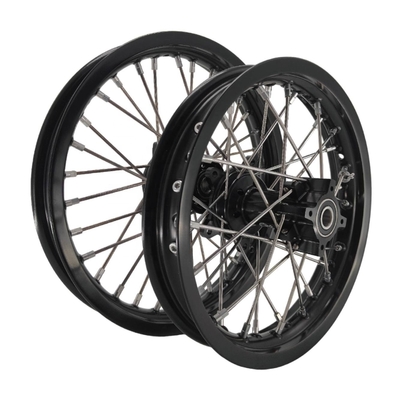 Perfetta sostituzione di Pitbike Kid's Wheels Set per KTM 65 SX 2002-2024 Argento Nero