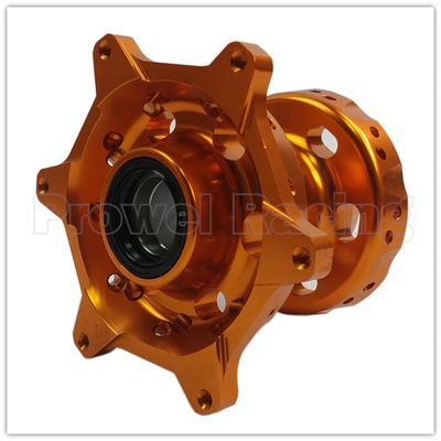 Precisione CNC Machined Orange MX Front Rear Wheels Hubs Set per KTM 125-530 2003-2017