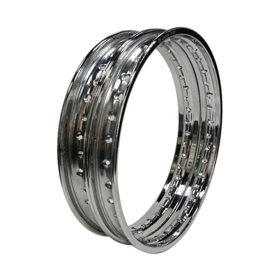 WM 1,85-18&quot; 36 buchi Motociclo Cerchiera in acciaio cromo