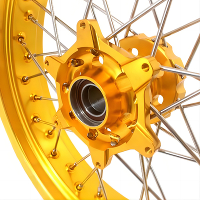 Centrali di ruote blu CNC Billet per motociclette per soluzioni di riparazione e sostituzione personalizzate