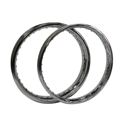 Chopper Bobber Motorcycle 2.15-18&quot; 36 buchi Acciaio Ruota anteriore Cerchio 40 buchi Cerchio cromato