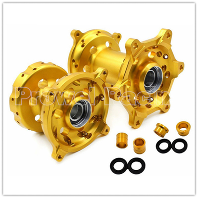 Motocicletta CNC ruote anteriori posteriori hub kit in argento per RMZ 250 07-18 RMZ 450 05-18