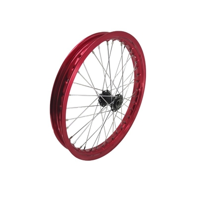 16 pollici ruote rosse motociclette cerchi e set di ruote legato di alluminio per prestazioni ottimali