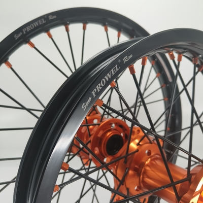 Sostituire/riparare anodizzante nero 21/18 Enduro ruote per KTM EXC 125-530CC 2003-2023
