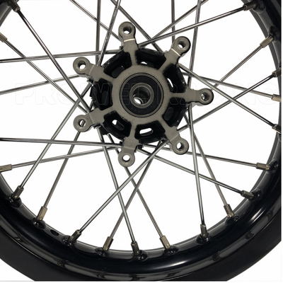 Top-Notch Rear Rim Dimensioni 1.85X12 Black Pit Bike Motocicletta Spoke Wheel Set per CRF150