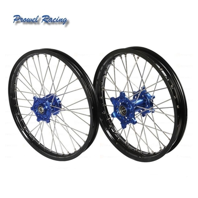 2006-2009 Yamaha YZ250F YZ450F Blue Hub Front 21&quot; Rear 19&quot; Complete Wheels Set Rim