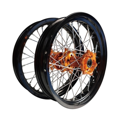 2.50-17 e 3.00x17 pollici moto alloy Spoked Ruote per SX250 Disegno personalizzato