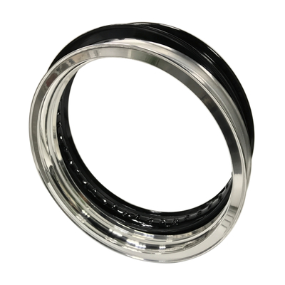 40 fori WM3 2.15-18 &quot;Inch Valanced Alloy Motorcycle Wheel Rim per biciclette vintage nere