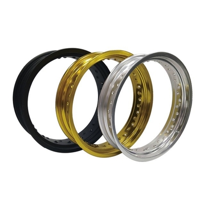 4.25 x 17 pollici nero luminoso Motociclette Cerchi di alluminio per la personalizzazione di Supermoto