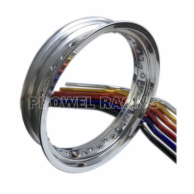 7116 T6 Cerchiera in lega di alluminio per Supermoto MT 3.50x18 in argento