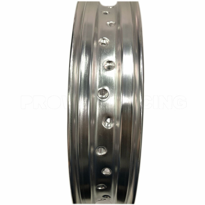 Finitura in argento WM 2.50x18 Cerchi di ruote di moto di alluminio in lega