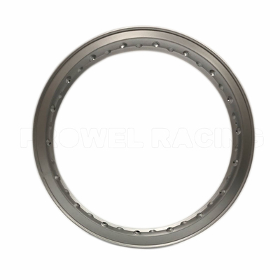 Fermato per motociclisti in lega H tipo 2.15x17 con verniciatura in argento