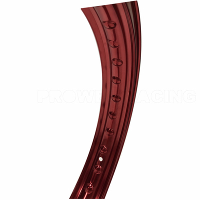 17 pollici H 1.85X17 Cerchi di moto di lega rossa per la selezione di biciclette classiche