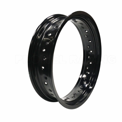 4.25 x 17 pollici nero luminoso Motociclette Cerchi di alluminio per la personalizzazione di Supermoto