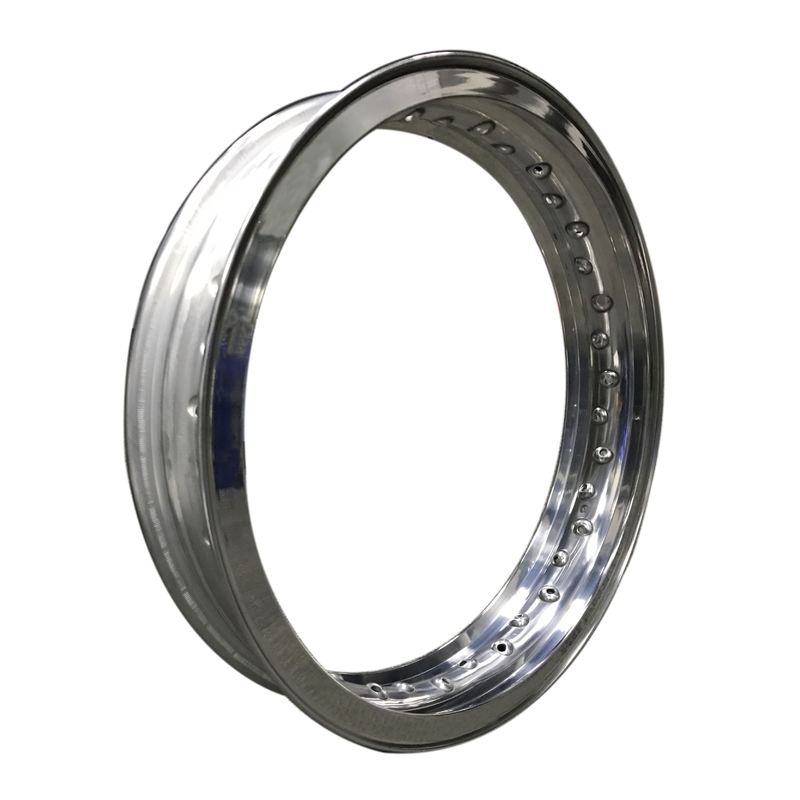 Cerchi di moto 7116 lucidati in lega H 2.50-19&quot; 36 buchi 40 buchi stile Akront Valanced