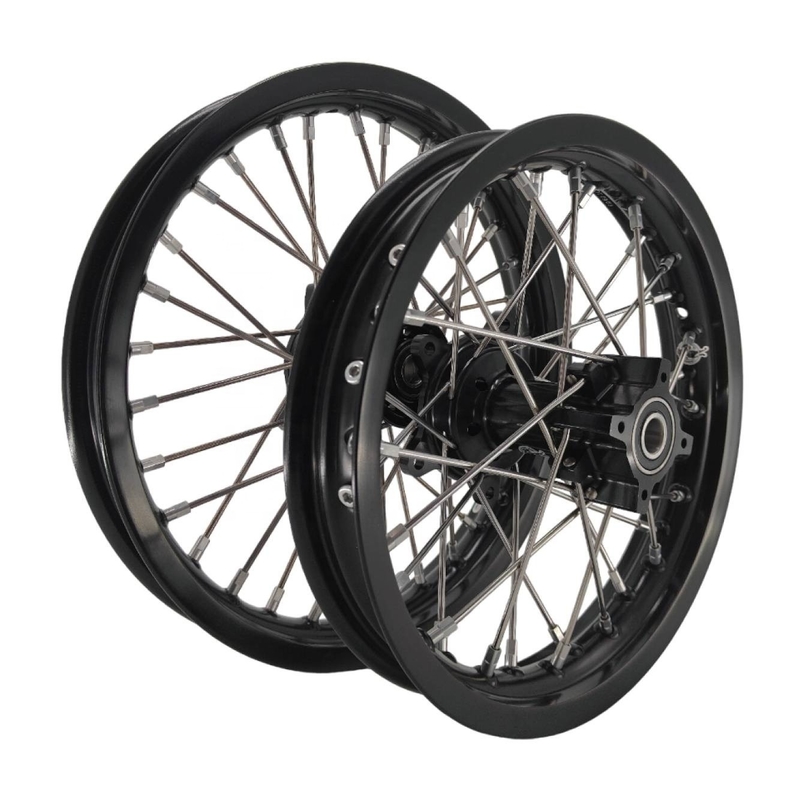 Perfetta sostituzione di Pitbike Kid's Wheels Set per KTM 65 SX 2002-2024 Argento Nero