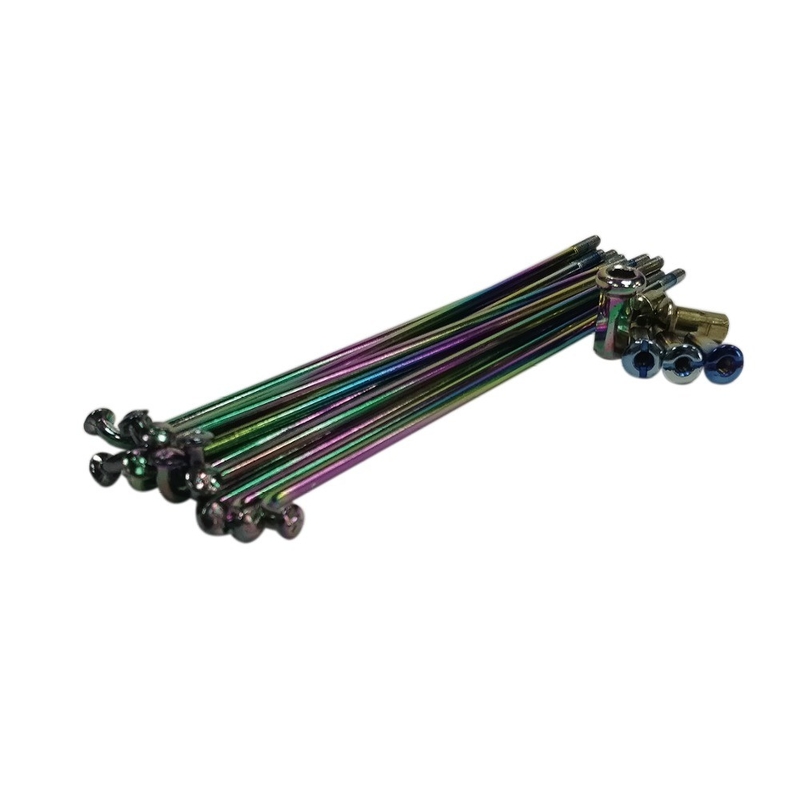 Rilascio Specchi e capezzoli in acciaio al carbonio di colore arcobaleno per moto 8G 9G 10G