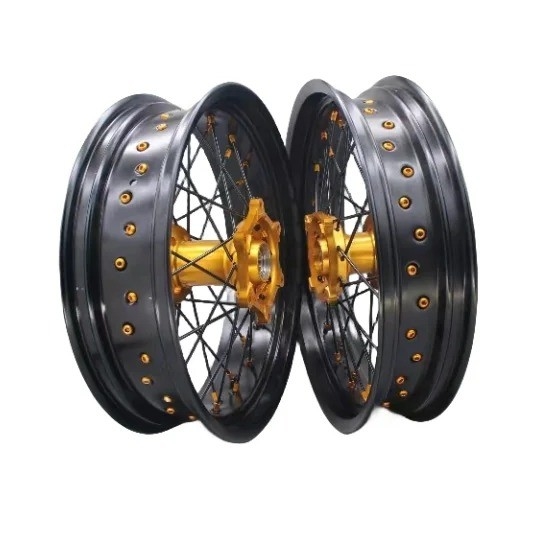 Logo personalizzato 17 pollici ruote motociclette cerchi e set di ruote MT per il branding personalizzato