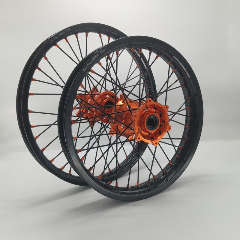 Sostituire/riparare anodizzante nero 21/18 Enduro ruote per KTM EXC 125-530CC 2003-2023