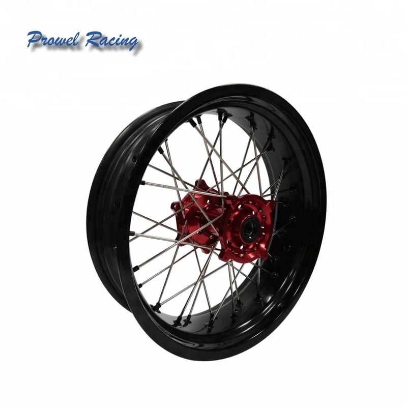 Aluminico 6061 T6 Motociclo Motocross Supermoto Leggia Ruota Rim SIZE 5.0x17 per il vostro