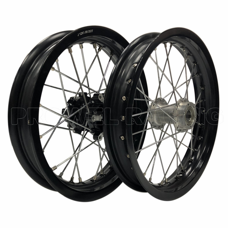 Aluminico 6061 T6 Pit Bike Ruota completa Ideale per la sostituzione / riparazione nelle corse per bambini