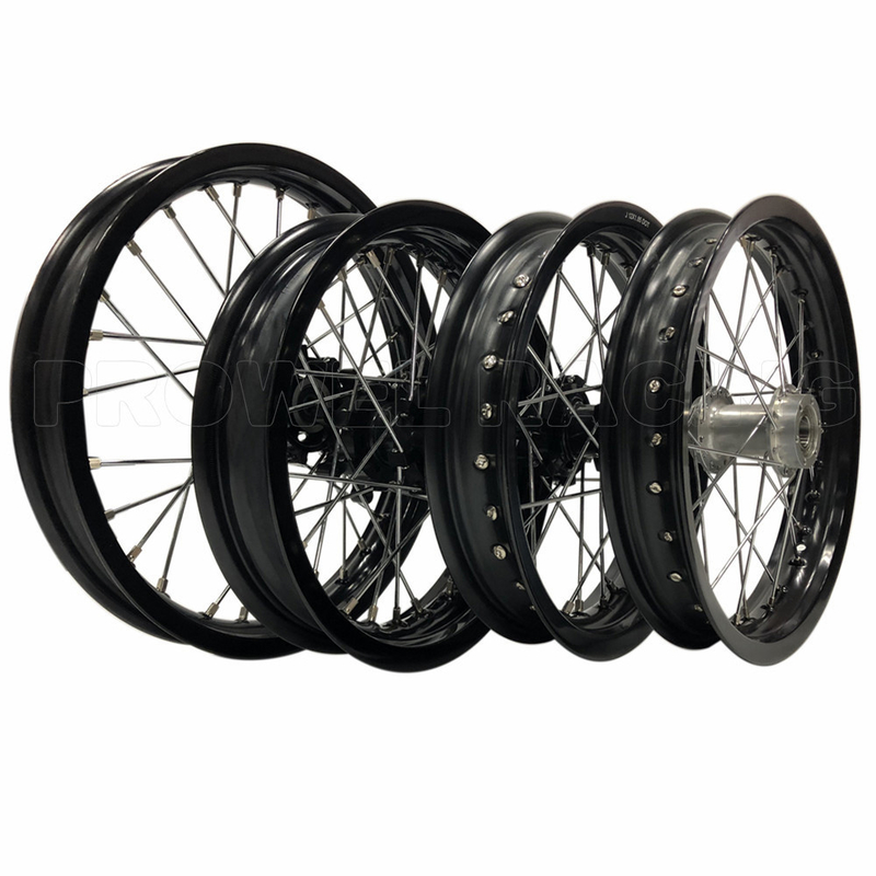 Top-Notch Rear Rim Dimensioni 1.85X12 Black Pit Bike Motocicletta Spoke Wheel Set per CRF150