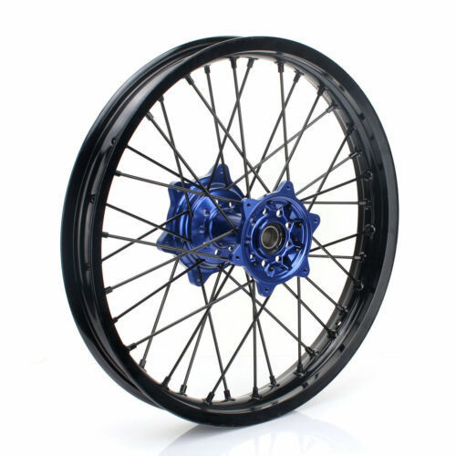 2006-2009 Yamaha YZ250F YZ450F Blue Hub Front 21&quot; Rear 19&quot; Complete Wheels Set Rim
