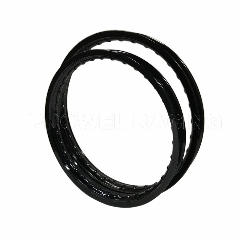 WM 1.60x18 Ringi di ruote a spirale in alluminio d'argento essenziali per motociclette da 18 pollici