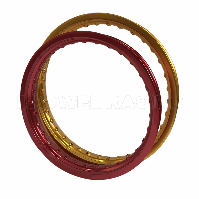 Anodizzato WM 16 pollici Motociclette Aluminico Legatura Ringi per i requisiti del cliente