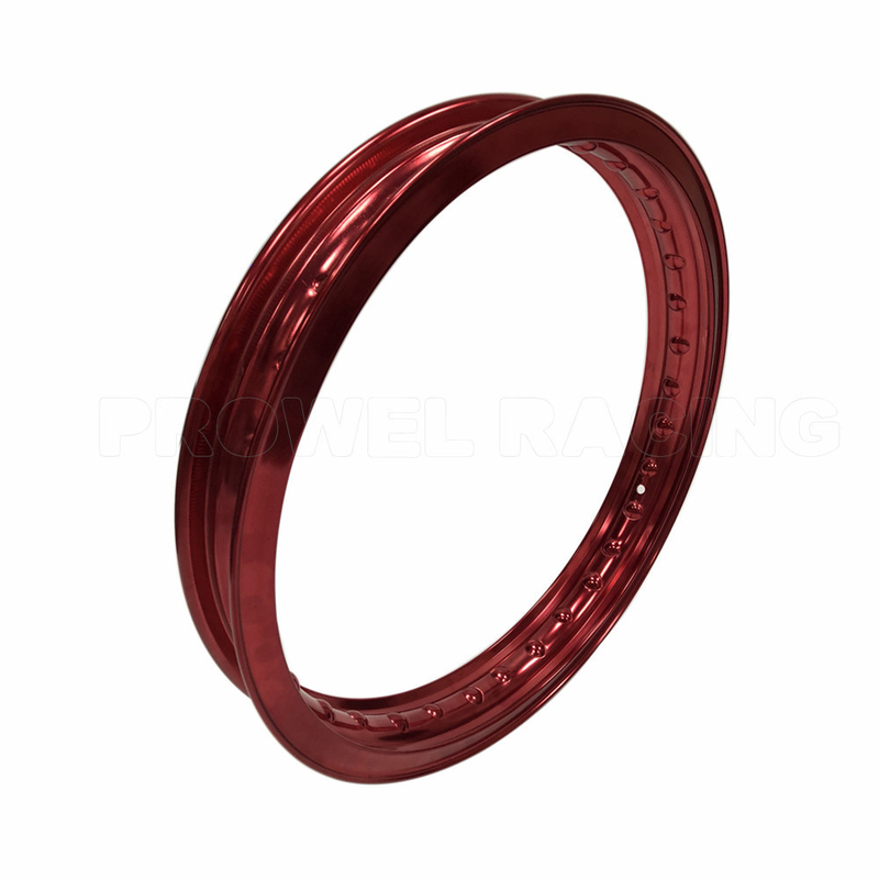 17 pollici H 1.85X17 Cerchi di moto di lega rossa per la selezione di biciclette classiche