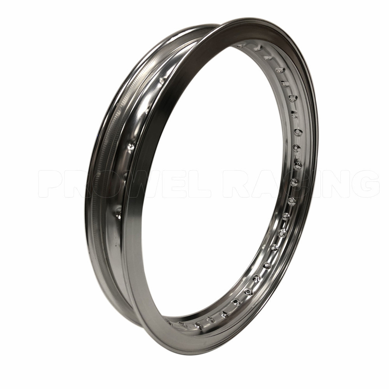 1.85x17 pollici Cerchiera in lega di motocicletta con design classico e finitura anodizzata